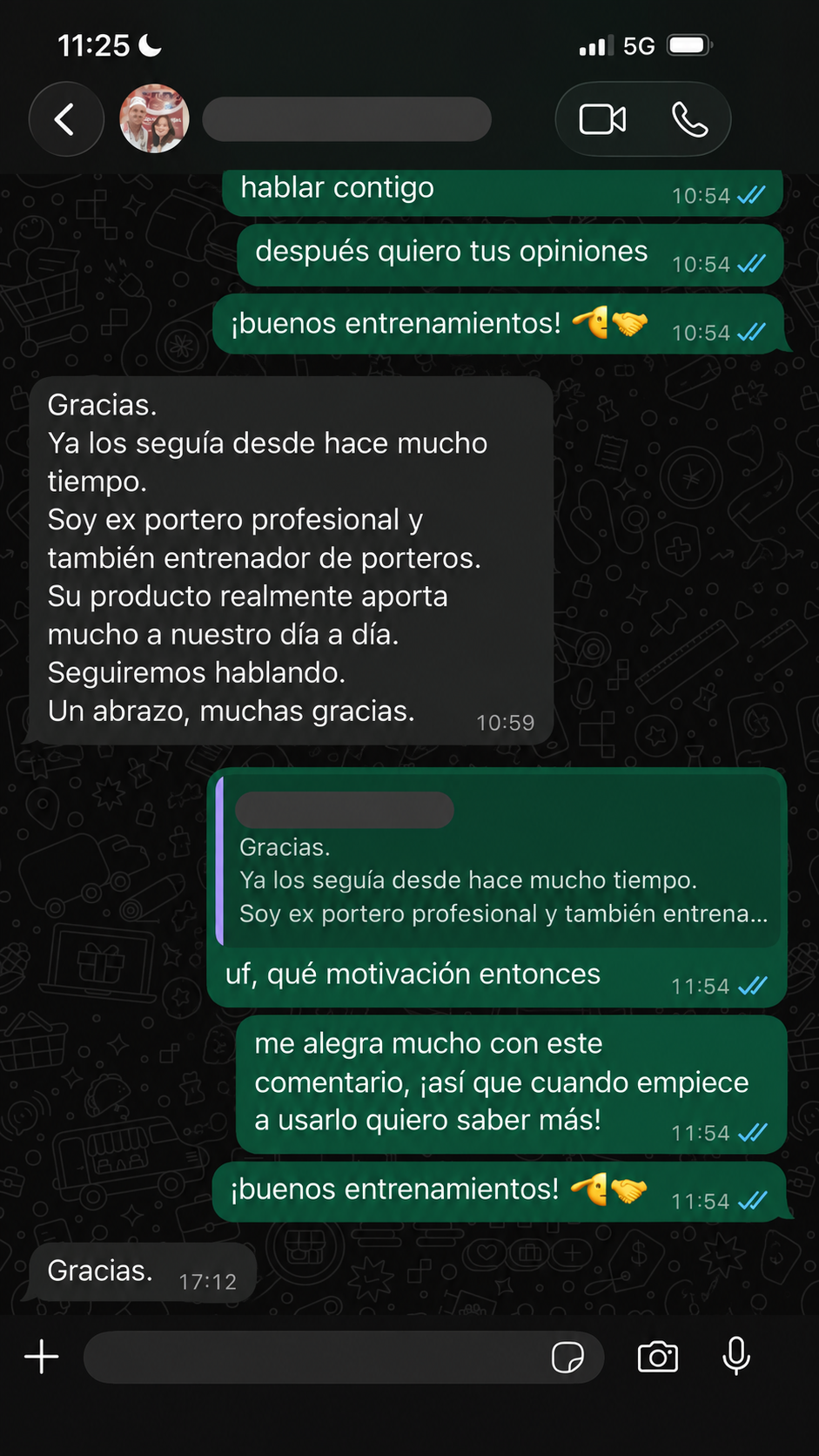 Opinión real de un cliente 2